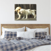 Yellow Labrador Retriever Canvas Afdruk (Insitu (Slaapkamer))