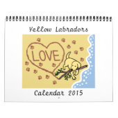 Yellow Labrador Retriever Cartoon Agenda 2015 Kalender (Hoes)