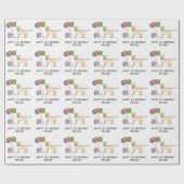 Yellow Labrador Retriever Cartoon Dog - Birthday Cadeaupapier (Vlak)