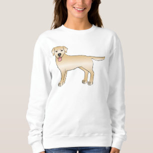 Yellow Labrador Retriever Cartoon Dog Illustratie Trui