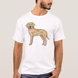 Yellow Labrador Retriever Cartoon Lab Hondenkunst T-shirt