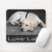 Yellow Labrador Retriever Chalkboard Mousepad Muismat (Met muis)