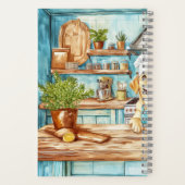 Yellow Labrador Retriever Chef Spiral Recipe Book Notitieboek (Achterkant)