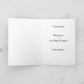 Yellow Labrador Retriever Christmas card Kaart (Binnen)