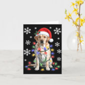 Yellow Labrador Retriever Christmas Tree Light Paj Kaart (Gele Bloem)