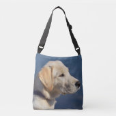 Yellow Labrador Retriever Crossbody Tas (Voorkant)