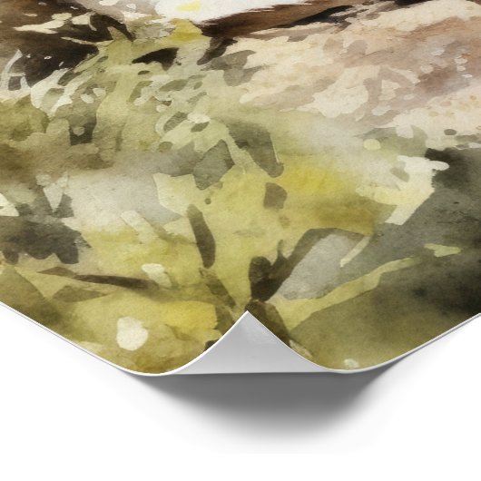 Yellow Labrador Retriever Dog Art Print Poster (Hoek)