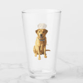 Yellow Labrador Retriever Dog Glas (Voorkant)