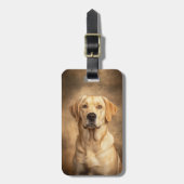 Yellow Labrador Retriever Dog Lab Bagagelabel (Voorkant verticaal)