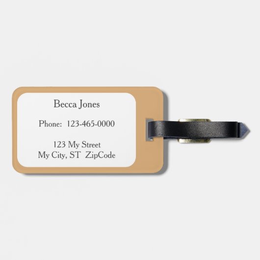 Yellow Labrador Retriever Dog Lab Bagagelabel (Achterkant horizontaal)