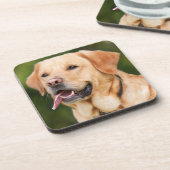 Yellow Labrador Retriever Dog - Lab Bier Onderzetter (Linkerzijde)