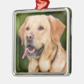 Yellow Labrador Retriever Dog - Lab Metalen Ornament (Links)