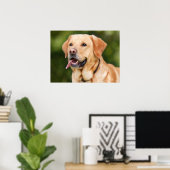 Yellow Labrador Retriever Dog - Lab Poster (Thuiskantoor)