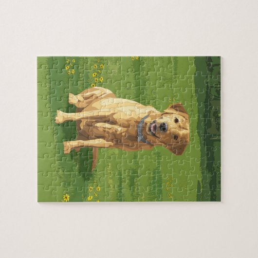 Yellow Labrador Retriever Dog Legpuzzel (Horizontaal)
