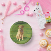 Yellow Labrador Retriever Dog Papieren Kommen (Feest)