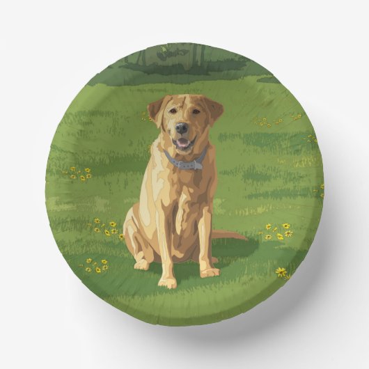 Yellow Labrador Retriever Dog Papieren Kommen (Voorkant)