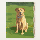 Yellow Labrador Retriever Dog Planner (Achterkant)