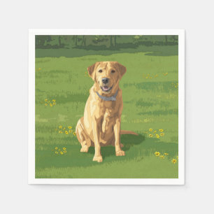 Yellow Labrador Retriever Dog Servet