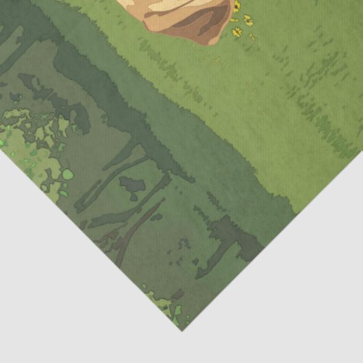 Yellow Labrador Retriever Dog Tissuepapier (Detail)