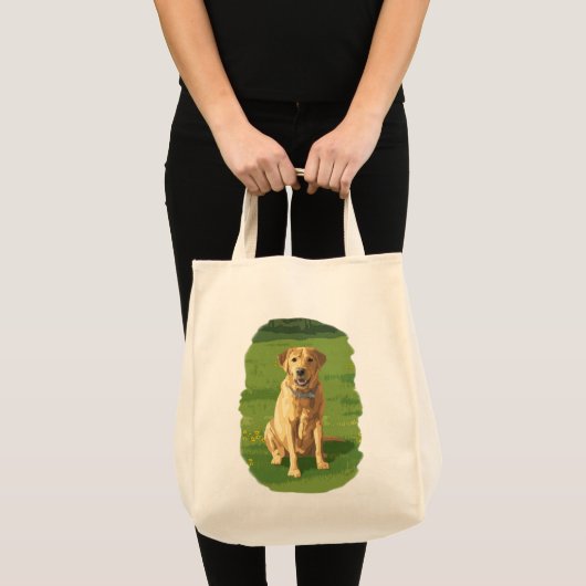 Yellow Labrador Retriever Dog Tote Bag (Voorkant (product))