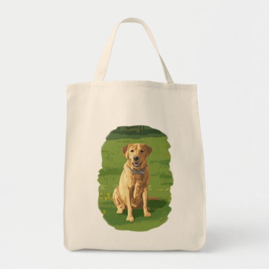 Yellow Labrador Retriever Dog Tote Bag (Voorkant)