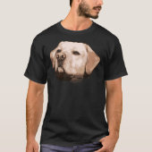 Yellow Labrador Retriever Face T-shirt (Voorkant)
