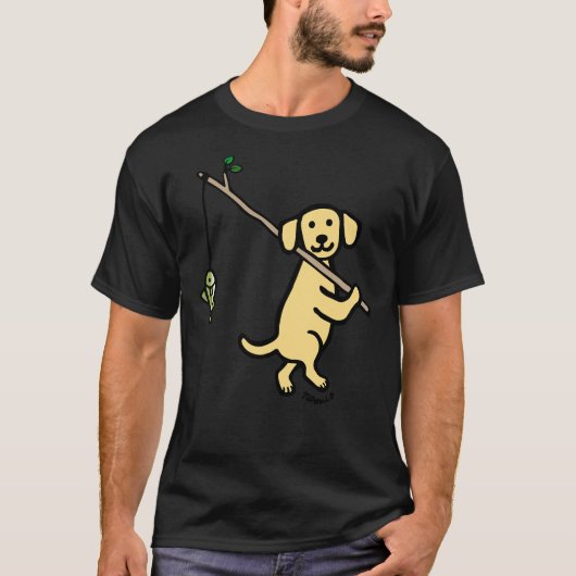 Yellow Labrador Retriever Gevist T-shirt (Voorkant)