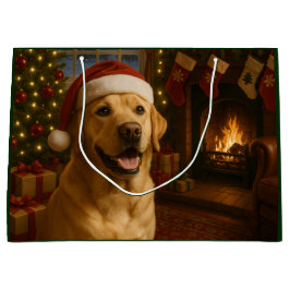 Yellow Labrador Retriever Holiday  Groot Cadeauzakje