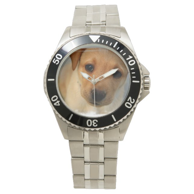 Yellow Labrador Retriever Horloge (Voorkant)