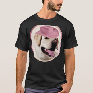 Yellow Labrador Retriever in roze Pet! Vooral T-shirt