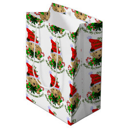 Yellow Labrador Retriever kerst Medium Cadeauzakje