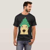 Yellow Labrador Retriever kerst T-shirt (Voorkant volledig)