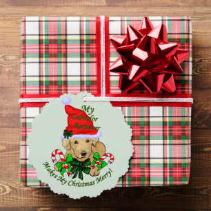 Yellow Labrador Retriever kerstcadeaus Ornament Kaart