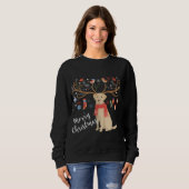 Yellow Labrador Retriever Kerstmis dog Lab Xmas S Trui (Voorkant volledig)