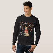 Yellow Labrador Retriever Kerstmis dog Lab Xmas S Trui (Voorkant volledig)