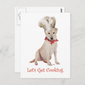 Yellow Labrador Retriever-koking Briefkaart (Voorkant / Achterkant)