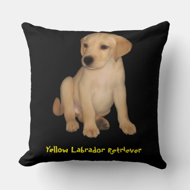 Yellow Labrador Retriever Kussen (Voorkant)