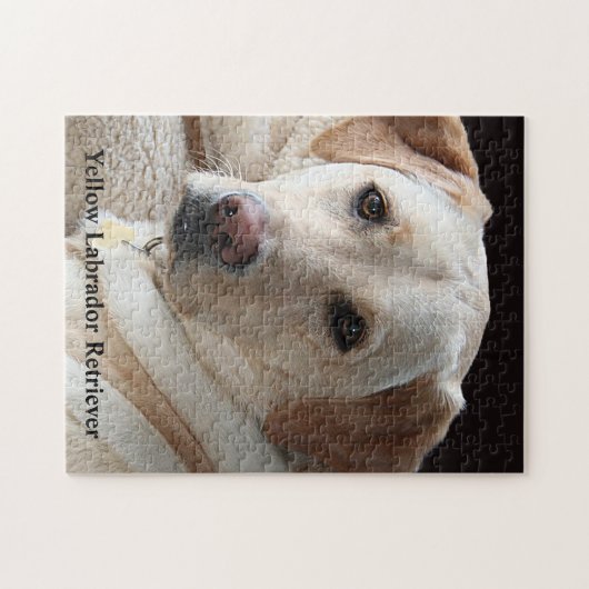Yellow Labrador Retriever Legpuzzel (Horizontaal)