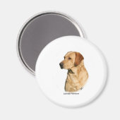 Yellow Labrador Retriever Magneet (Voorkant / Achterkant)