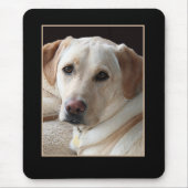 Yellow Labrador Retriever Mousepad Muismat (Voorkant)