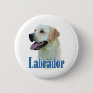 Yellow Labrador Retriever Naam - Button