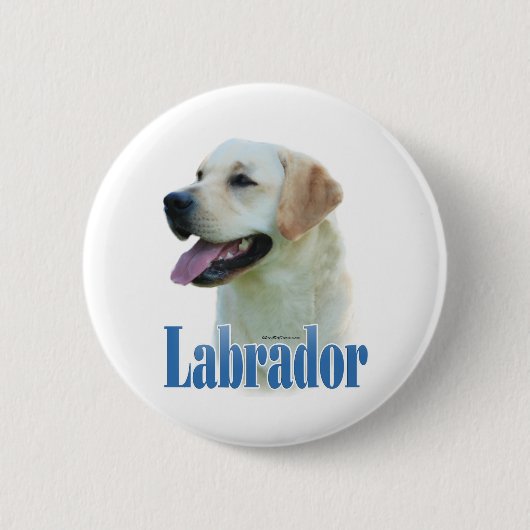 Yellow Labrador Retriever Naam - Button (Voorkant)
