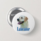 Yellow Labrador Retriever Naam - Button (Voorkant /achterkant)
