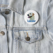 Yellow Labrador Retriever Naam - Button (In situ)