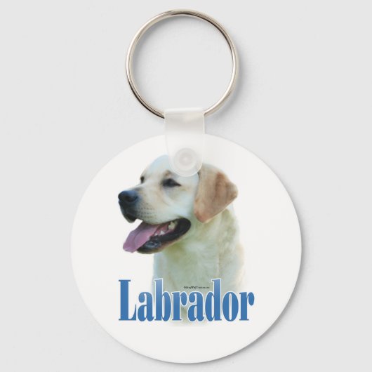 Yellow Labrador Retriever Name Sleutelhanger (Voorkant)