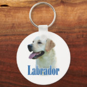 Yellow Labrador Retriever Name Sleutelhanger (Voorkant)