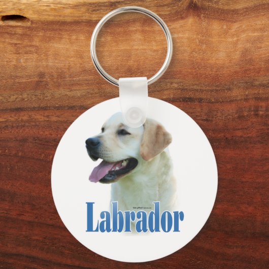 Yellow Labrador Retriever Name Sleutelhanger (Voorkant)