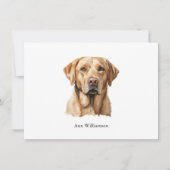 Yellow Labrador Retriever Note Card Kaart (Voorkant)