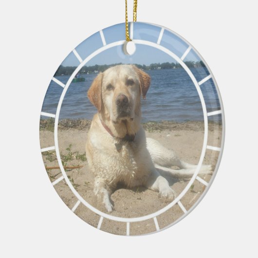 Yellow Labrador Retriever Ornament (Links)