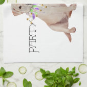 Yellow Labrador Retriever Party Theedoek (Gevouwen)